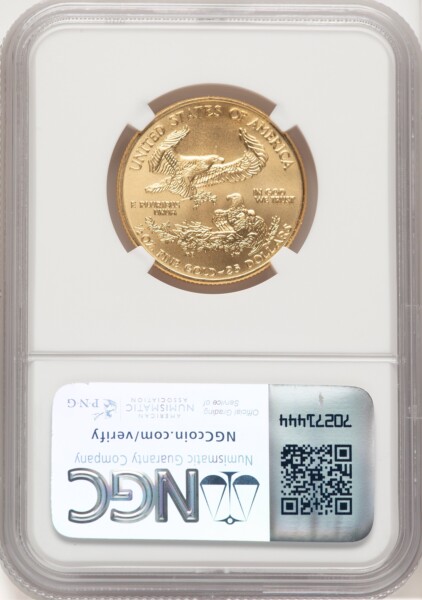 2001 Gold Eagle 1/2 oz Brown Label 69 NGC