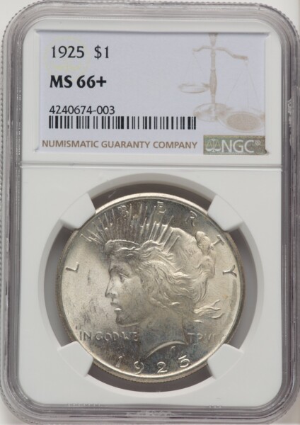 1925 S$1 NGC Plus 66 NGC