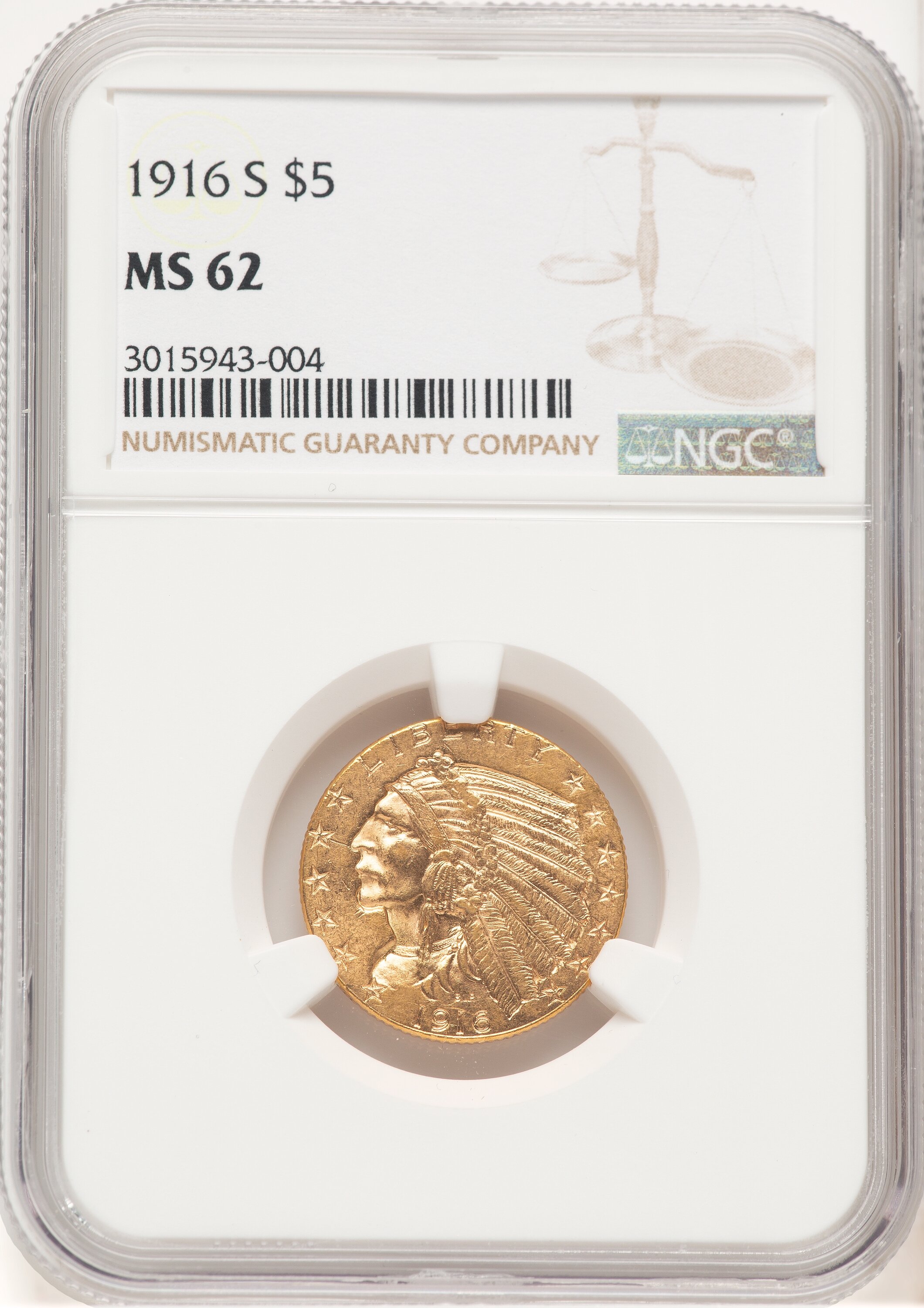 1916-S $5 62 NGC