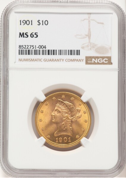 1901 $10 65 NGC