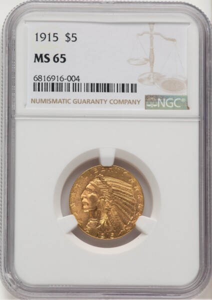 1915 $5 65 NGC
