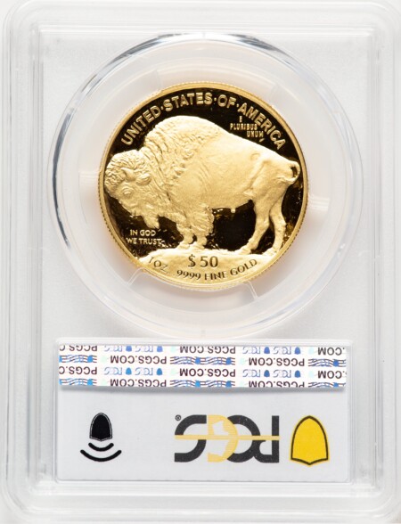 2019-W Proof Gold Buffalo 1 oz Blue Gradient 70 PCGS