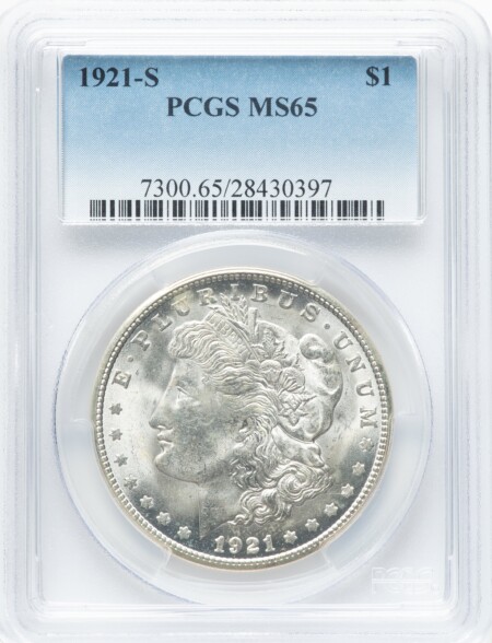 1921-S S$1 65 PCGS
