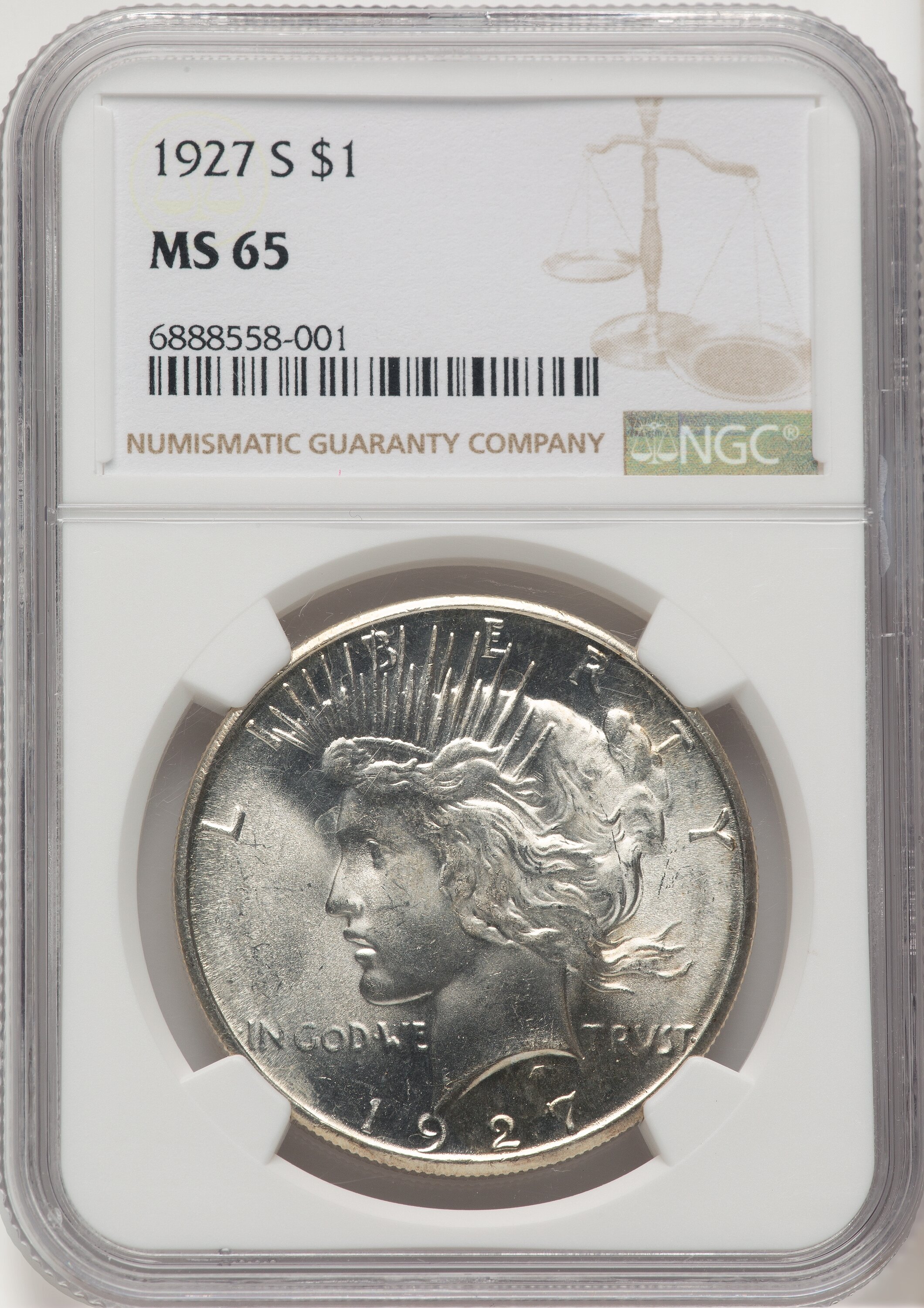 1927-S S$1 65 NGC