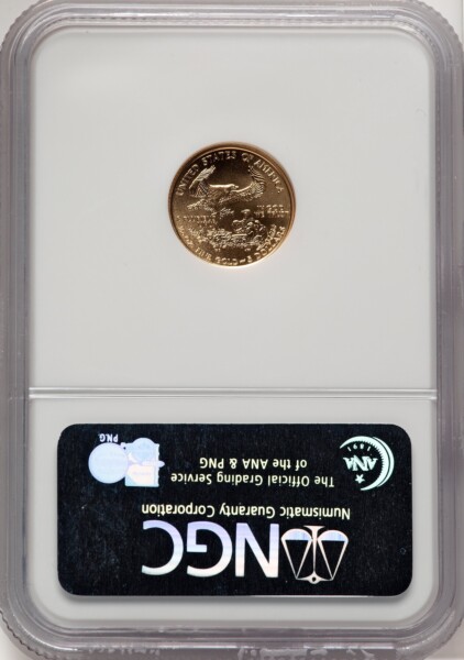 2006-W $5 Tenth-Ounce Gold Eagle, MS ER Blue 70 NGC
