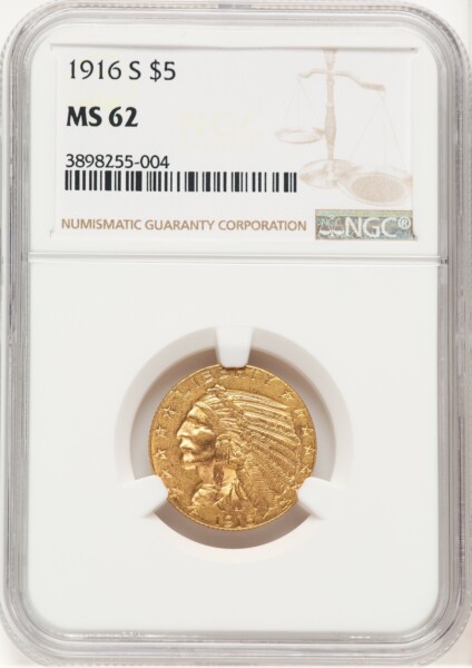 1916-S $5 62 NGC