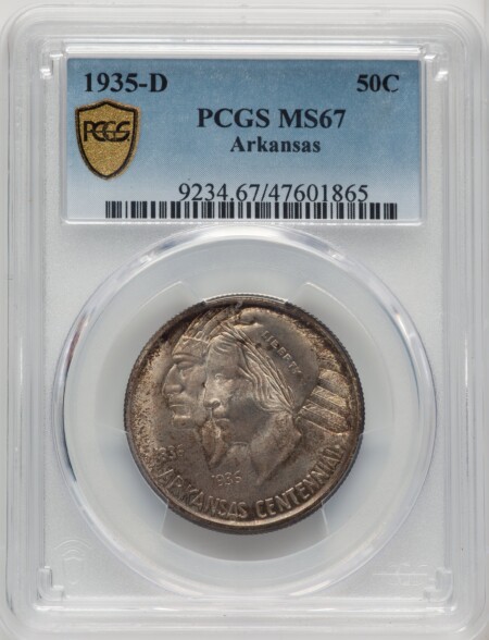 1935-D 50C Arkansas, MS PCGS Secure 67 PCGS