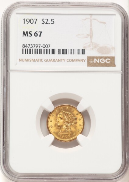 1907 $2 1/2 67 NGC