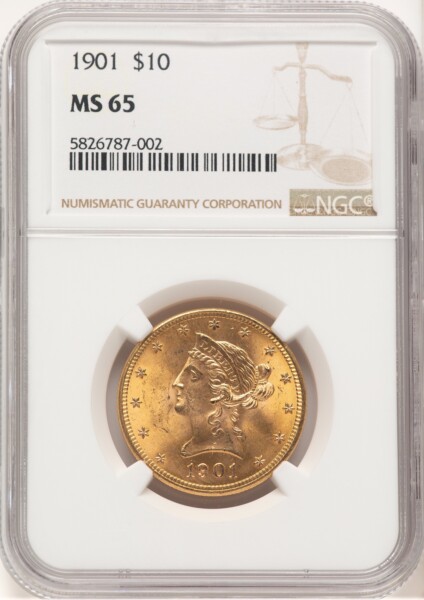 1901 $10 65 NGC