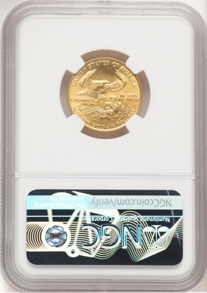 1987 Gold Eagle 1/4 oz Don Everhart 69 NGC