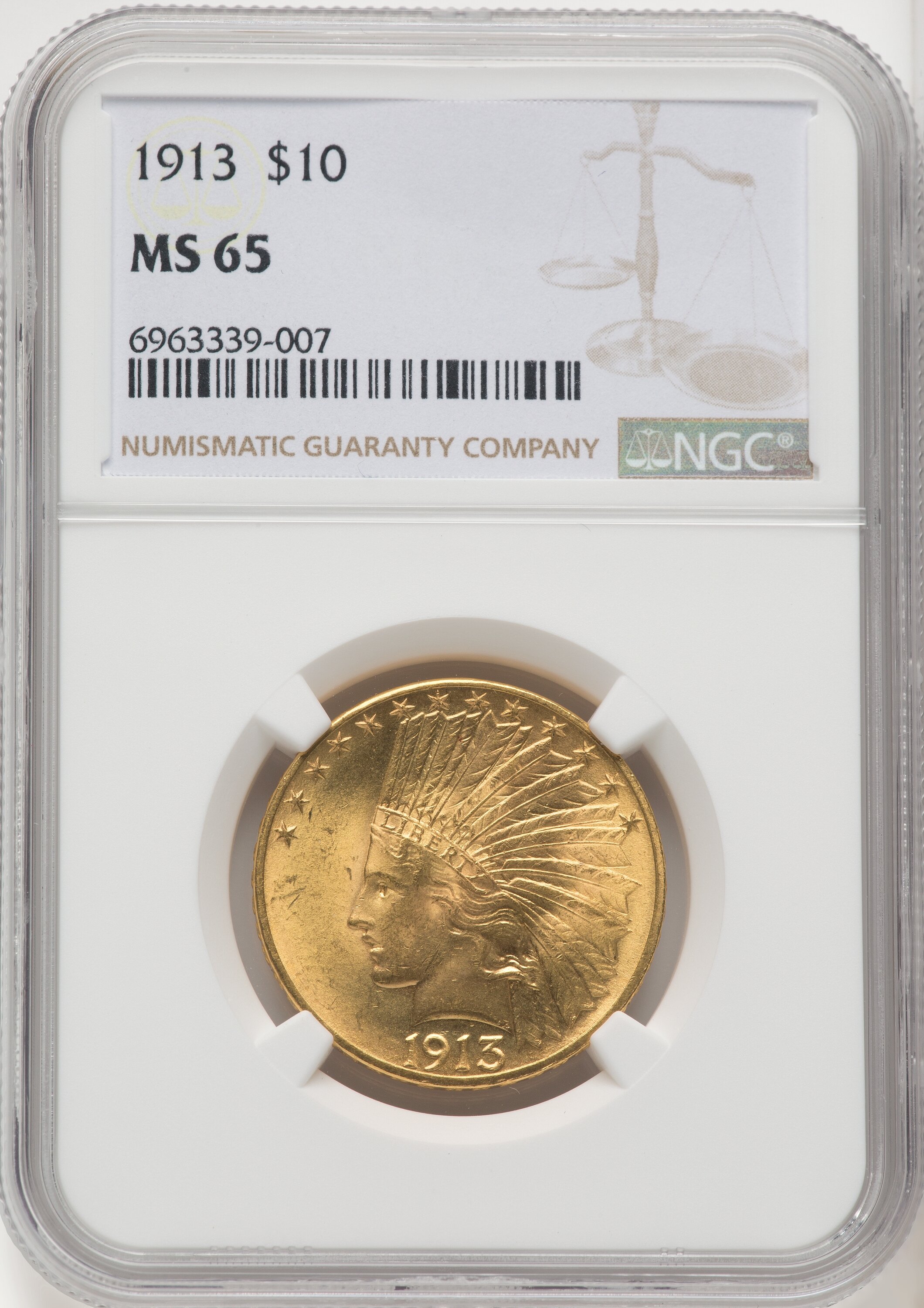 1913 $10 65 NGC