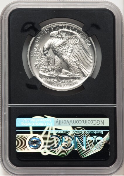 2020-W Palladium Eagle 1 oz Burnished FDI Joel Iskowitz Blk Core 70 NGC