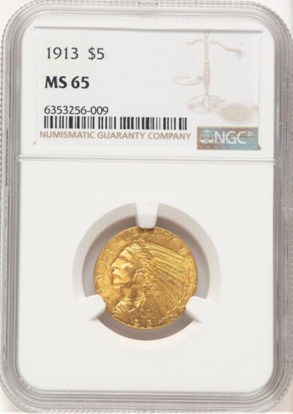 1913 $5 65 NGC