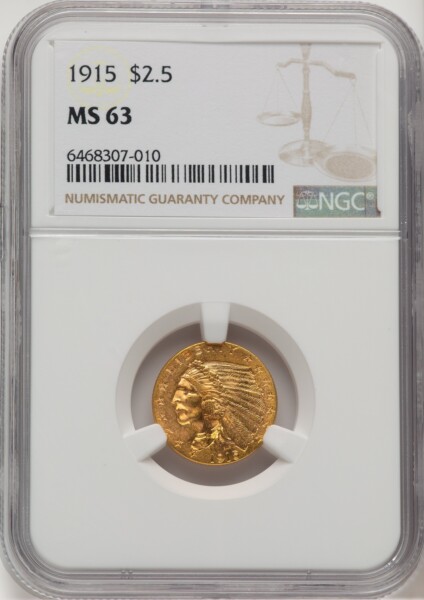 1915 $2 1/2 63 NGC