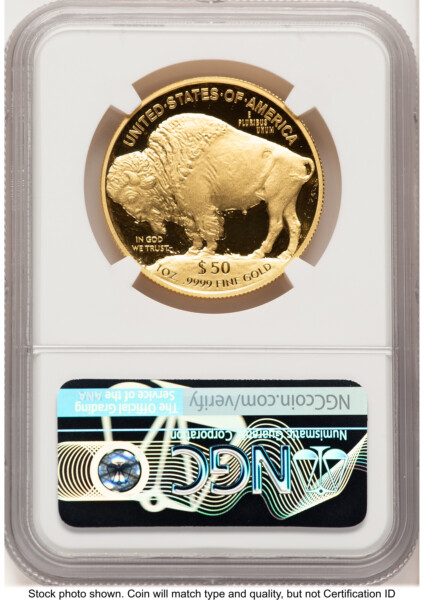 2018-W Proof Gold Buffalo 1 oz John Mercanti 70 NGC