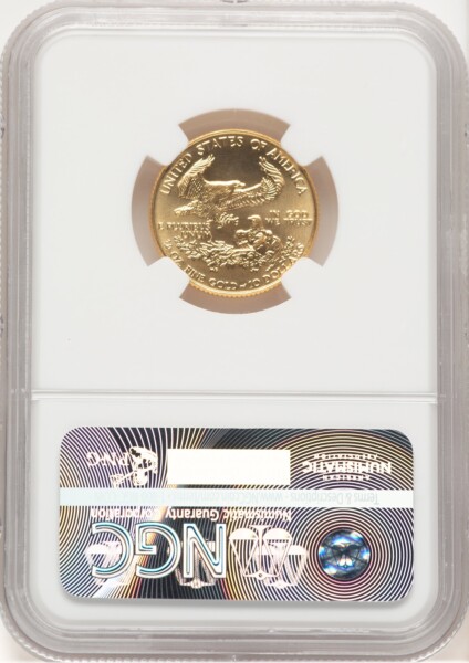 1990 Gold Eagle 1/4 oz Brown Label 69 NGC