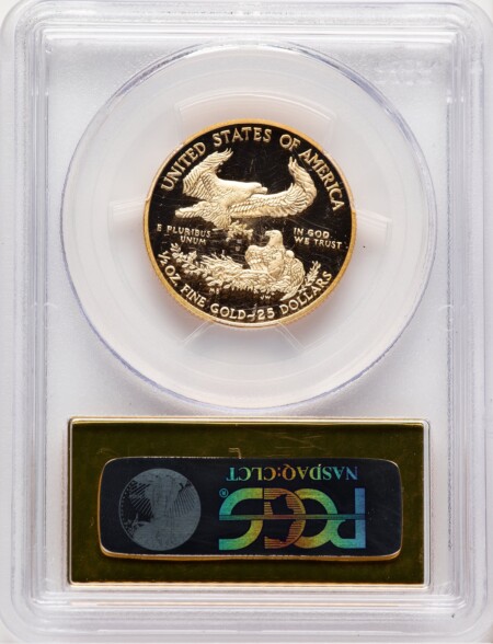 2014-W Proof Gold Eagle 1/2 oz FS Gold Foil 70 PCGS