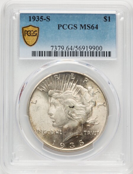 1935-S S$1 PCGS Secure 64 PCGS