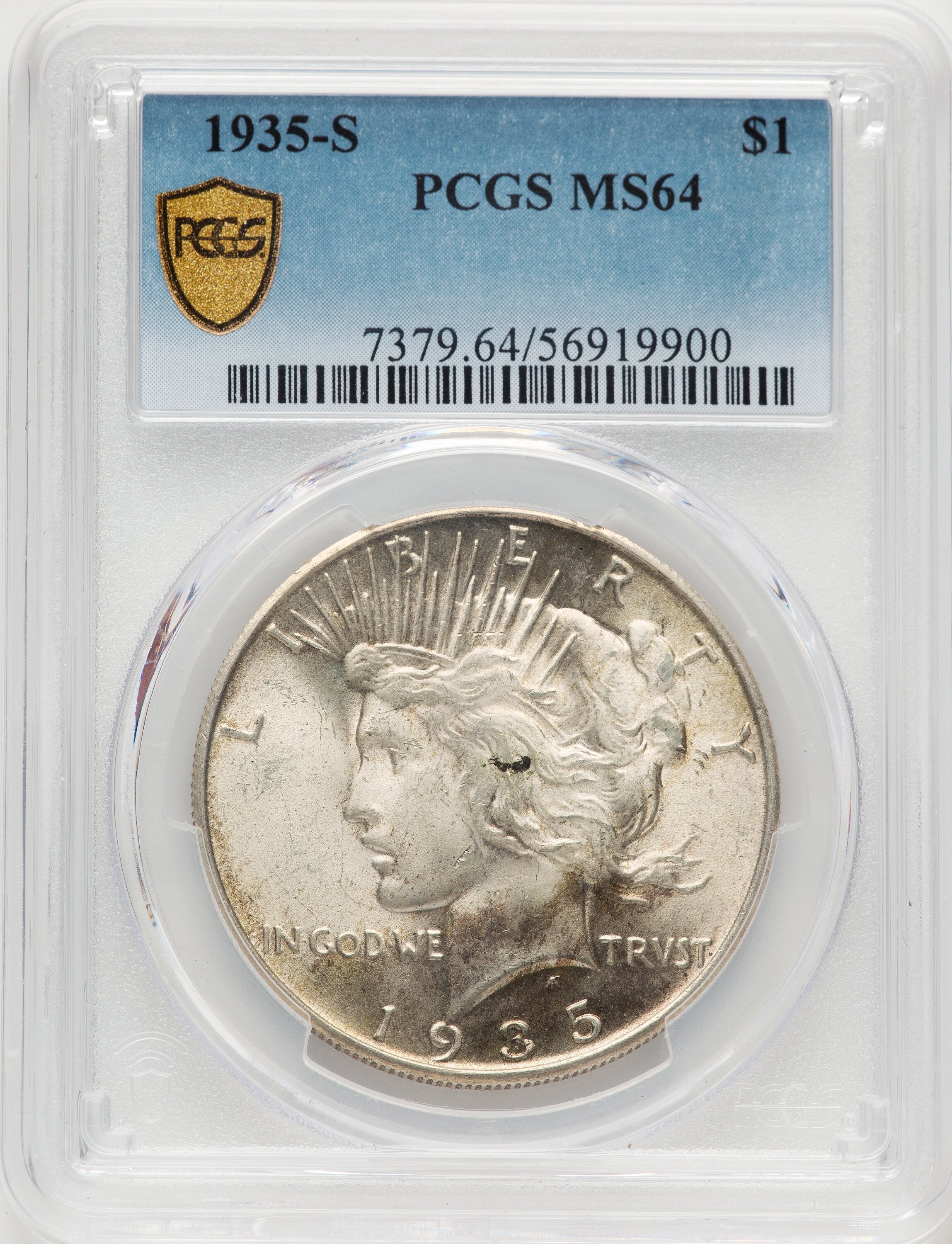 1935-S S$1 PCGS Secure 64 PCGS