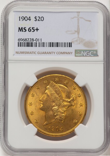 1904 $20 Liberty NGC Plus 65 NGC