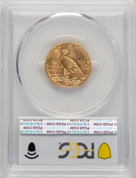 1909-D $5 PCGS Secure Blue Gradient 65 PCGS