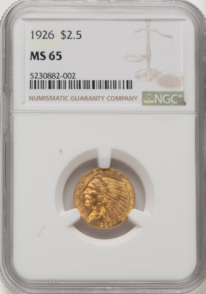 1926 $2 1/2 65 NGC