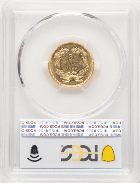 1882 $3 PCGS Secure 58 PCGS