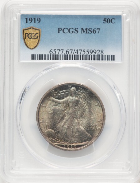 1919 50C PCGS Secure 67 PCGS