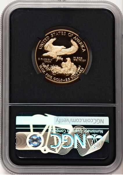2019-W Proof Gold Eagle 1/2 oz Anna Cabral Prestige Treasurer Series Blk Core 70 NGC