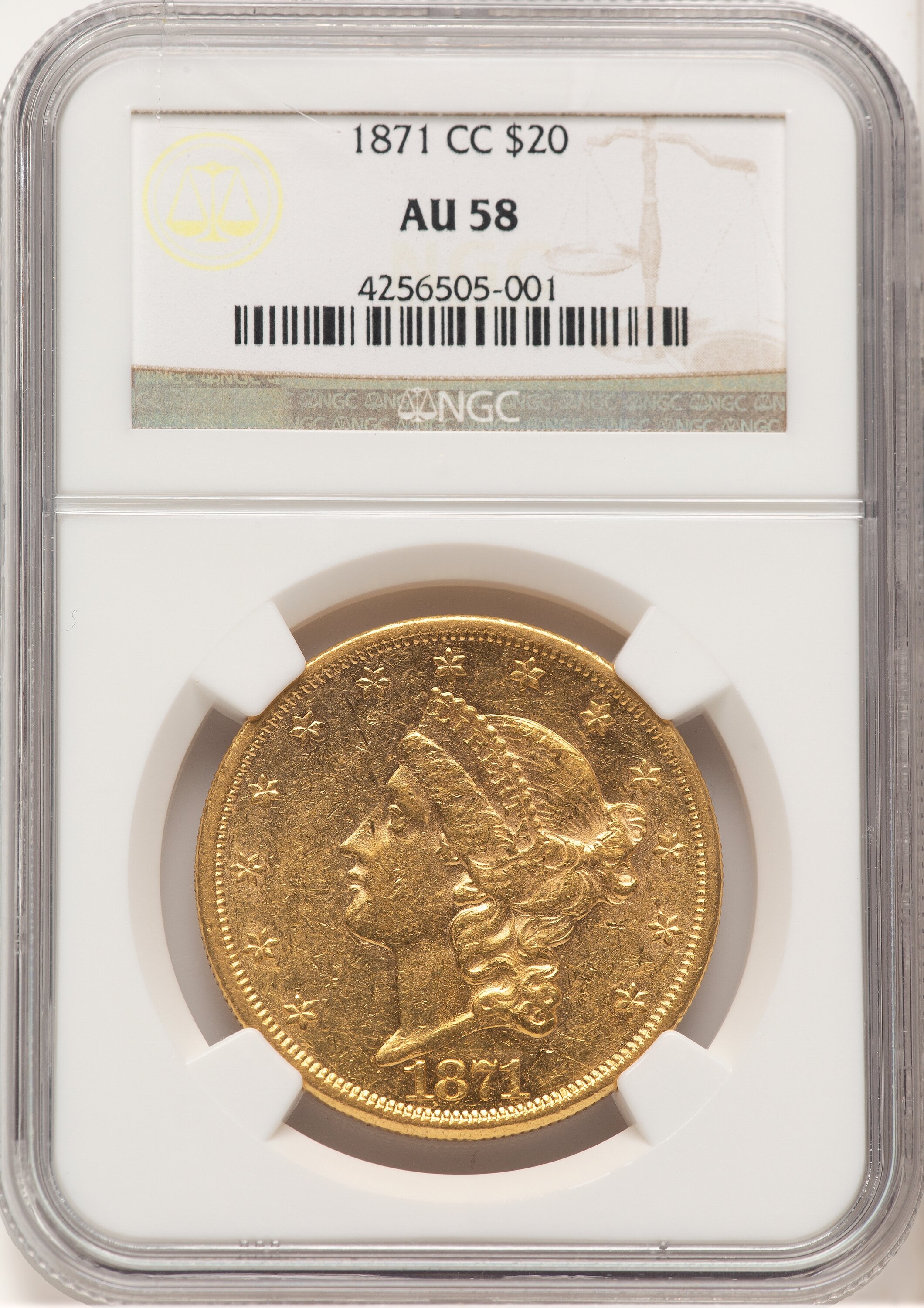 1871-CC $20 58 NGC