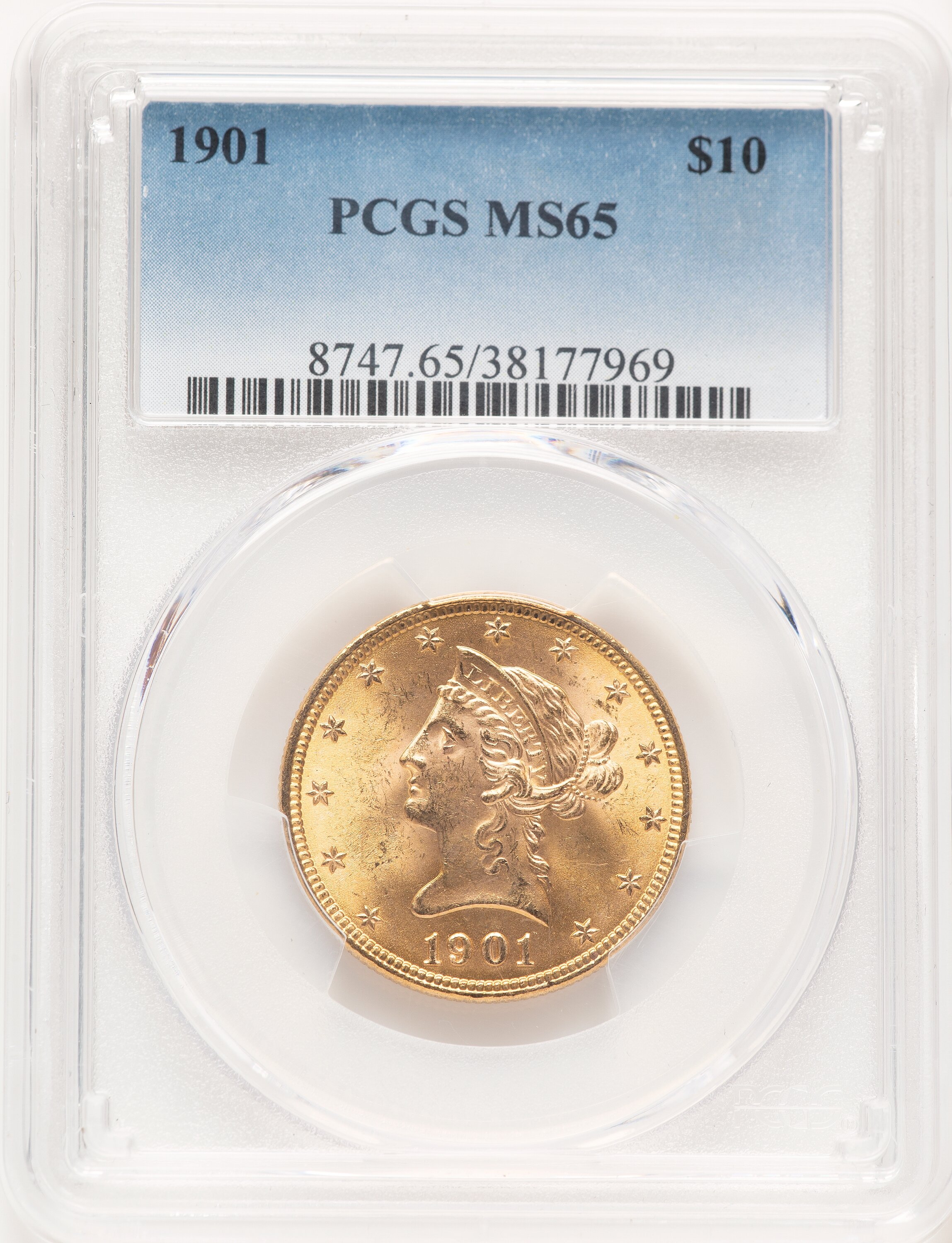 1901 $10 65 PCGS
