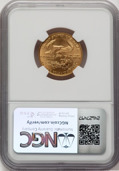 2006-W $10 Quarter-Ounce Gold Eagle, SP Jeff Garrett Red Book 70 NGC