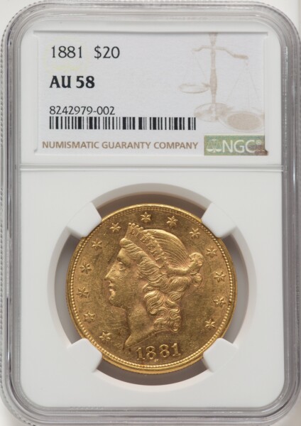 1881 $20 58 NGC