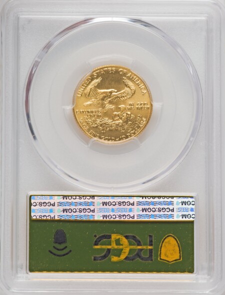 1987 $10 Quarter-Ounce Gold Eagle, MS 70 PCGS