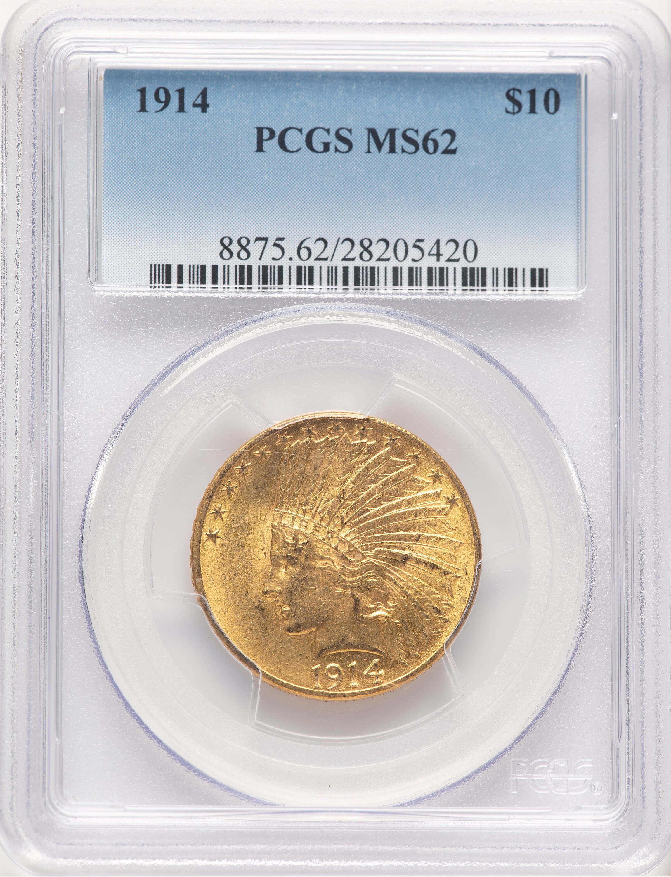 1914 $10 62 PCGS