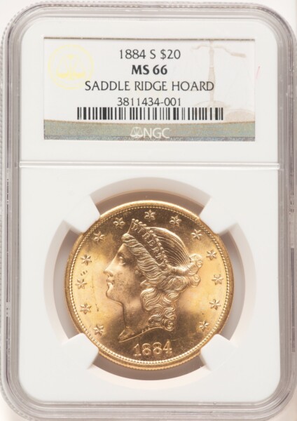 1884-S $20 66 NGC