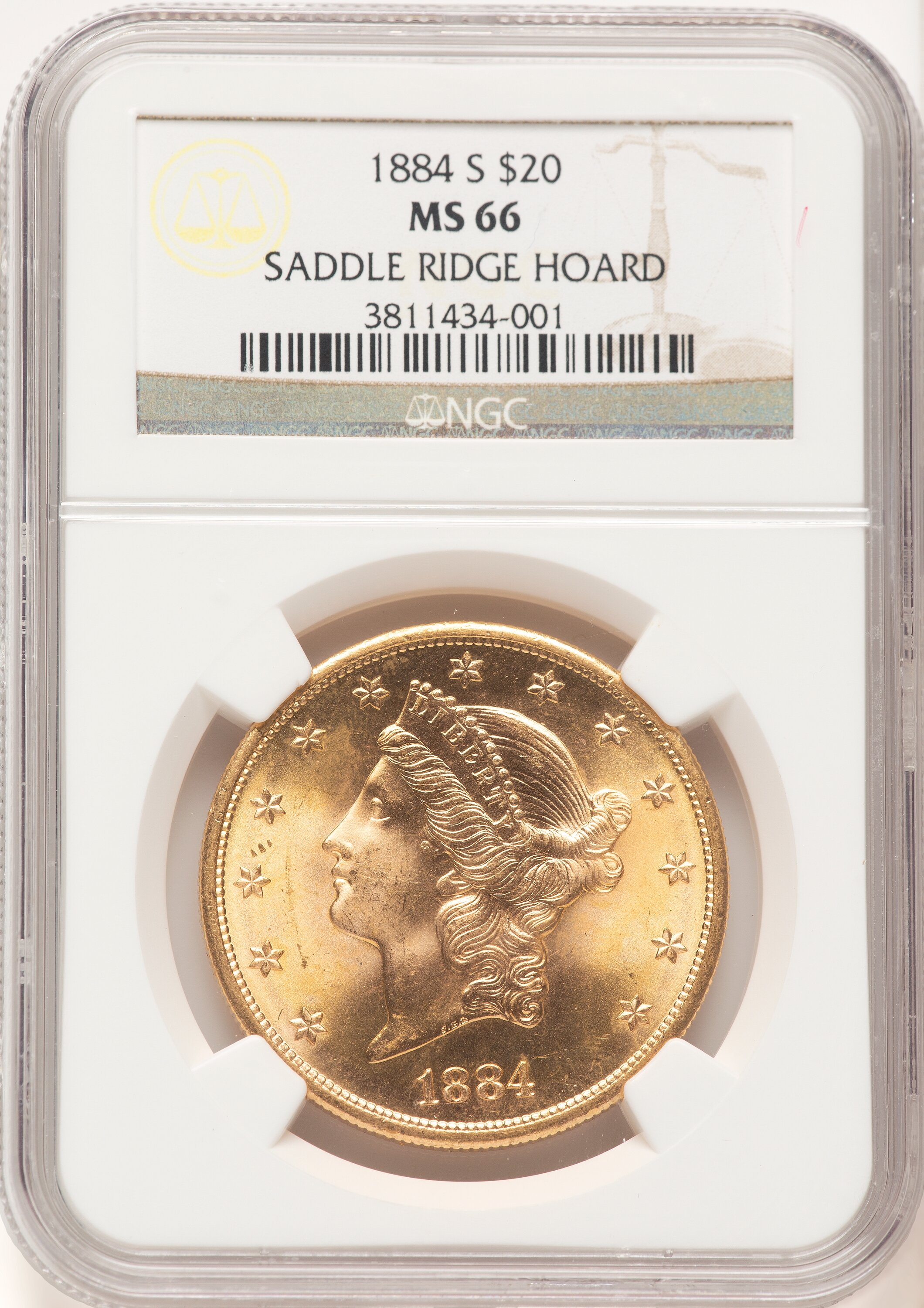 1884-S $20 66 NGC