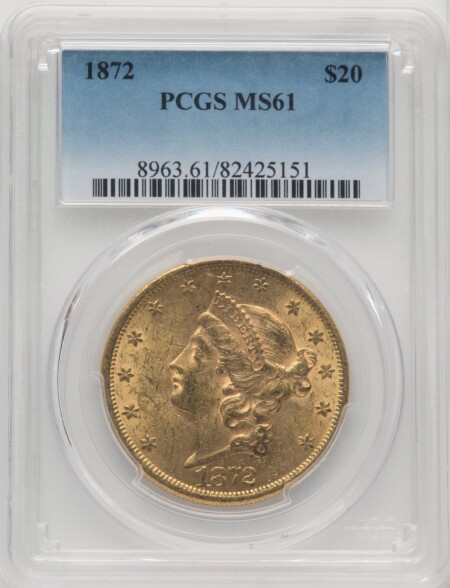 1872 $20 61 PCGS