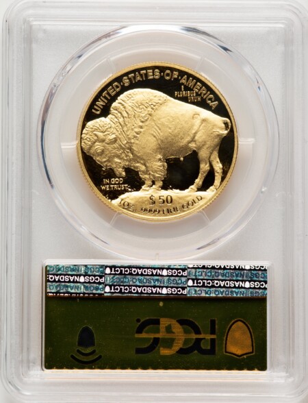 2017-W G$50 Buffalo First Day of Issue,  PR, DC Gold Foil 70 PCGS