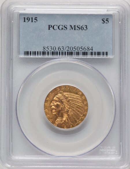 1915 $5 63 PCGS