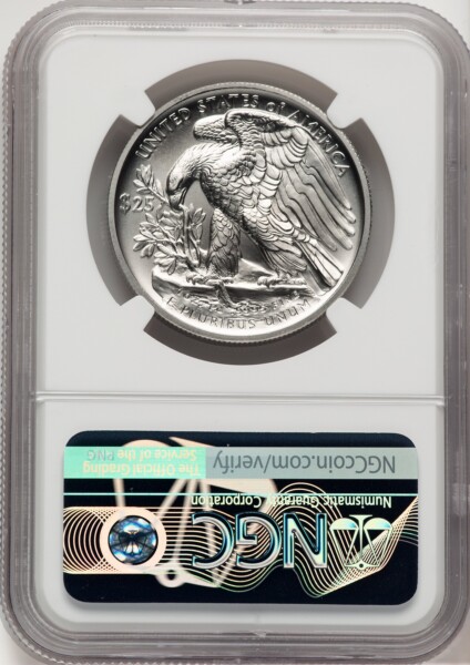 2020-W Palladium Eagle 1 oz Burnished Brown Label 70 NGC