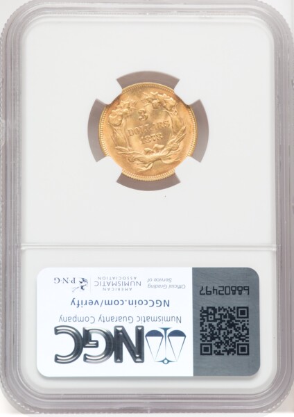 1878 $3 65 NGC