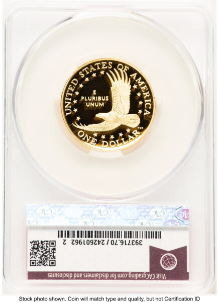2025-W 1/2 oz Proof Gold Sacagawea 25th Anniversary First Day of Delivery John Feigenbaum Red Book 70 CACG