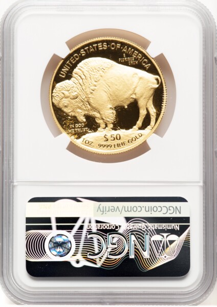 2021-W Proof Gold Buffalo 1 oz FR Theodore Roosevelt 70 NGC
