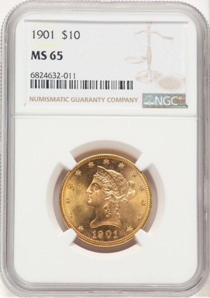 1901 $10 65 NGC