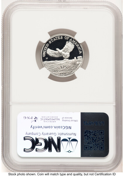 2000-W Proof Platinum Eagle 1/4 oz Brown Label 70 NGC