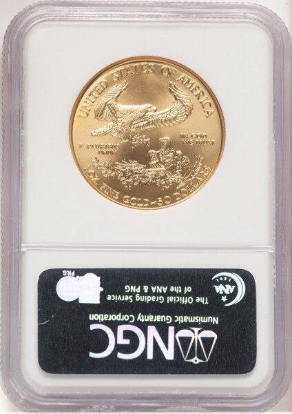 2006-W Burnished Gold Eagle 1 oz Brown Label 70 NGC