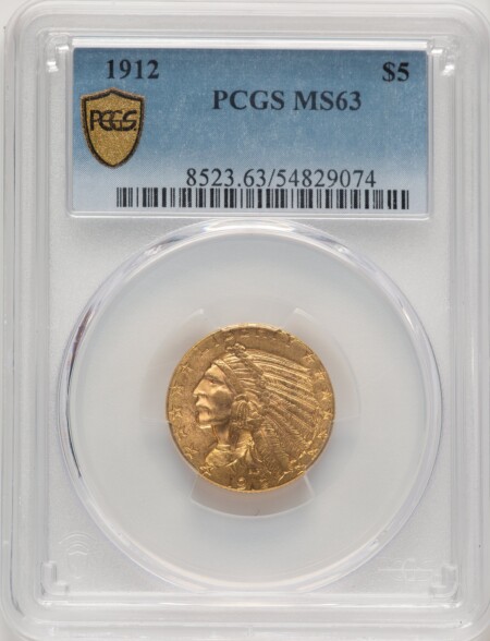 1912 $5 PCGS Secure 63 PCGS