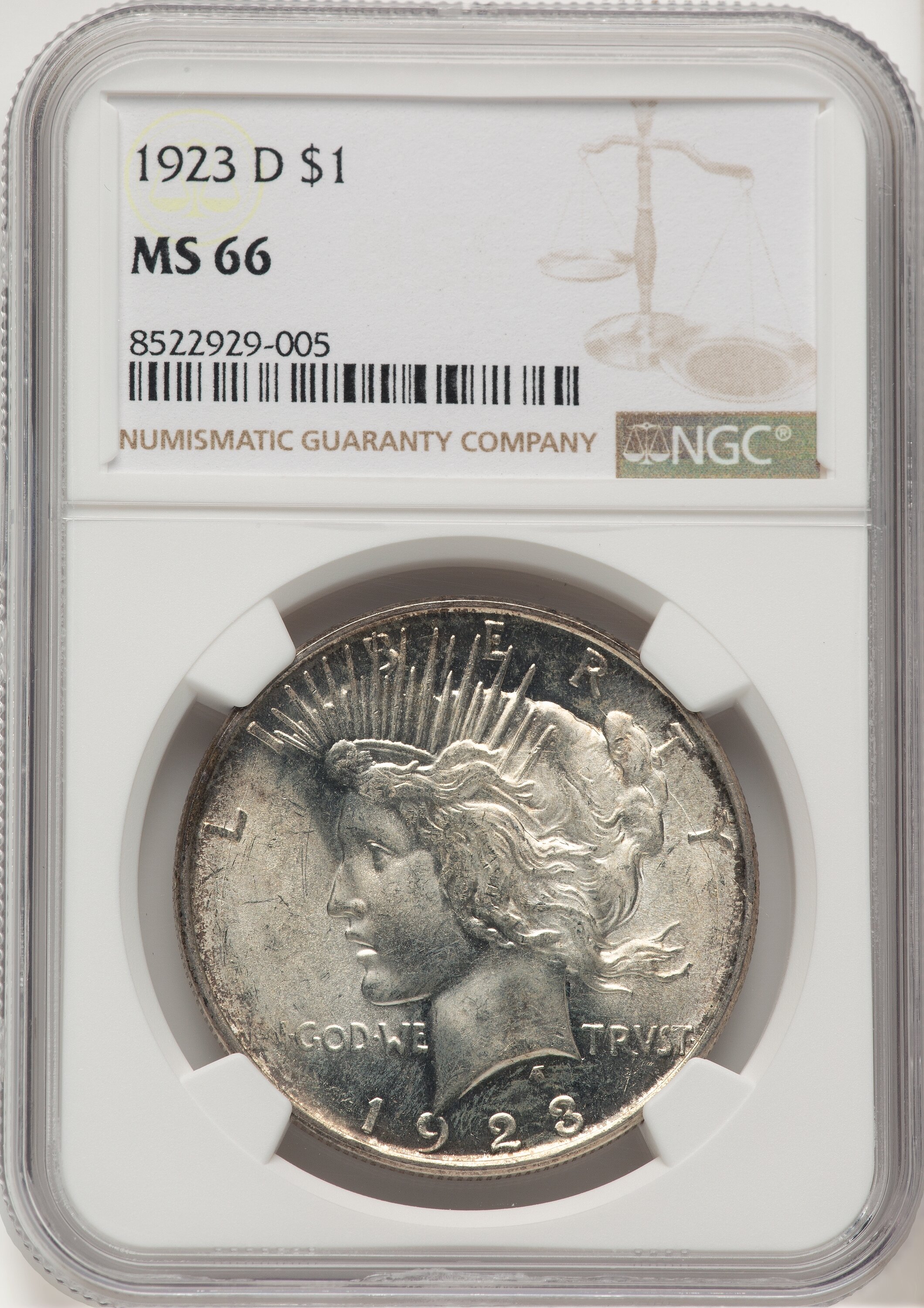 1923-D S$1 66 NGC