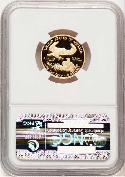2010-W Proof Gold Eagle 1/4 oz Brown Label 70 NGC